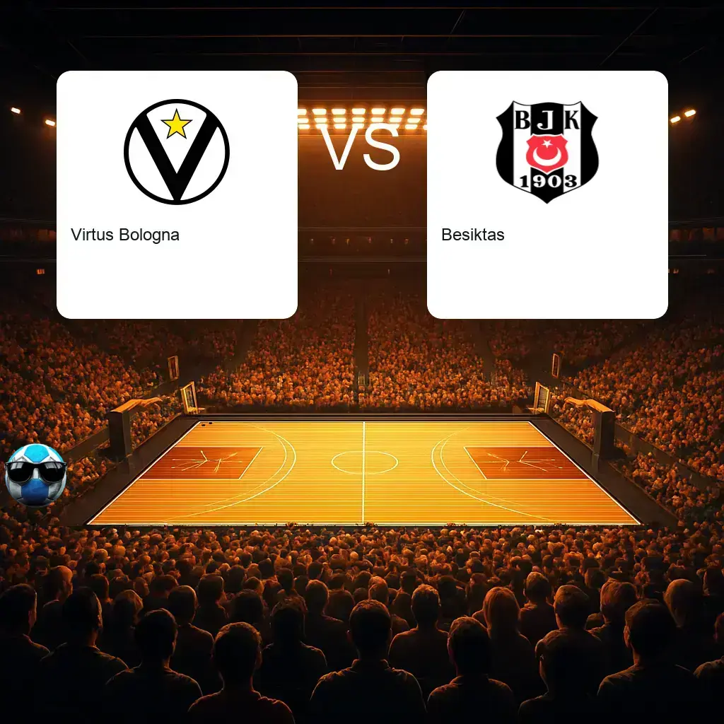 Euroleague · Mängu info Virtus Bologna – Besiktas30.10.2026 · kl. 21:30 Eesti aja järgiPalaDozza Virtus Bologna võõrustab Besiktast Euroliiga kohtumises, kus ko